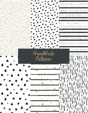 Hand textures of ink Stock Illustration