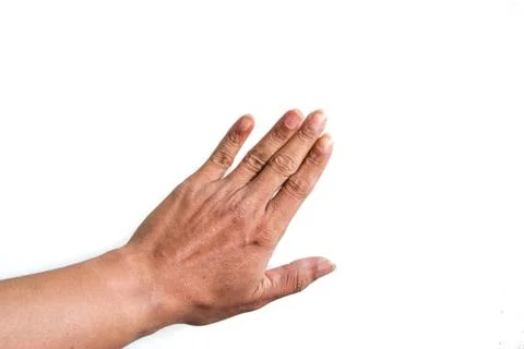 Hand is thatting do the activity Stock Photos