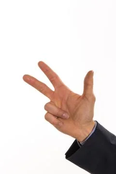 Hand for three Stock Photos