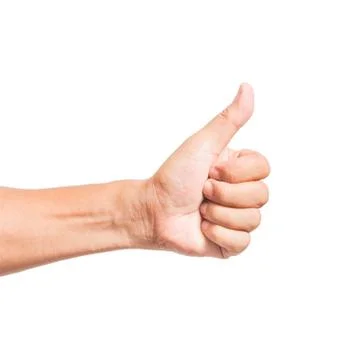 Hand thumb up like concept isolated Stock Photos