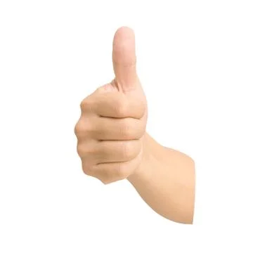 Hand thumb up like concept isolated Stock Photos