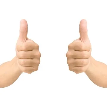 Hand thumb up like concept isolated Stock Photos