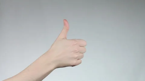 Hand with thumb up. Stock Footage 60402717