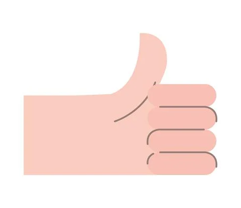 Hand thumb up Stock Illustration