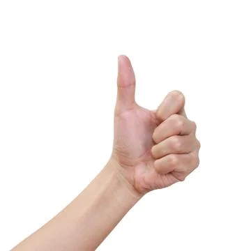 Hand with thumb up Stock Photos