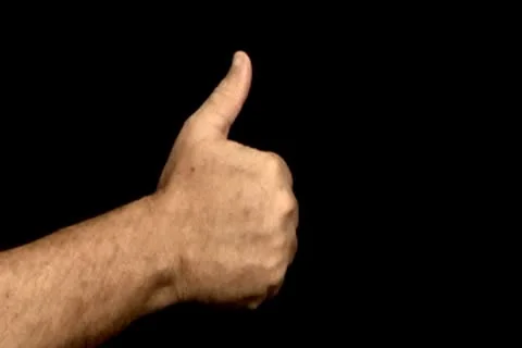 Hand - thumbs-up 16x9 Stock Footage 8849914