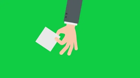 Hand with "thumbs down" gesture, signaling rejection on green screen. Stock Footage 299045935