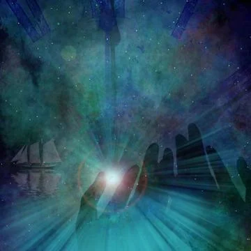 Hand of time Stock Illustration