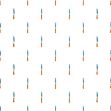 Hand tool chisel pattern on white background 스톡 일러스트