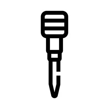 Hand tool construction equipment line icon Stock Illustration