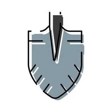 Hand tool digging shovel icon illustration design Ilustración de archivo