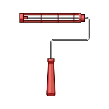 Hand tool paint roller frame for diy work Ilustración de archivo