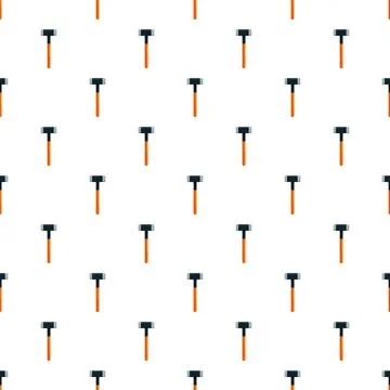 Hand tool pattern with hammers on white background 스톡 일러스트