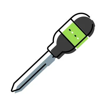 Hand tool screwdriver for repair and construction work Ilustración de archivo
