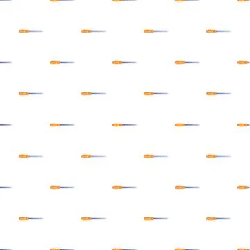 Hand tool screwdriver repeating seamless pattern background Stock Illustration