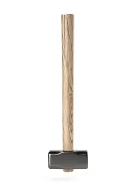 Hand tools big hammer 3D 스톡 일러스트