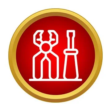 Hand tools icon symbolizing repair and maintenance services Stock Illustration