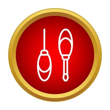 Hand tools screwdriver icon for repair and construction Stock Illustration