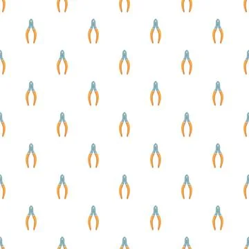 Hand tools seamless pattern background with diagonal arrangement Stock Illustration