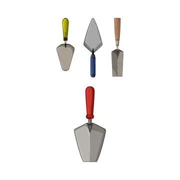 Hand tools set for construction and gardening Stock Illustration