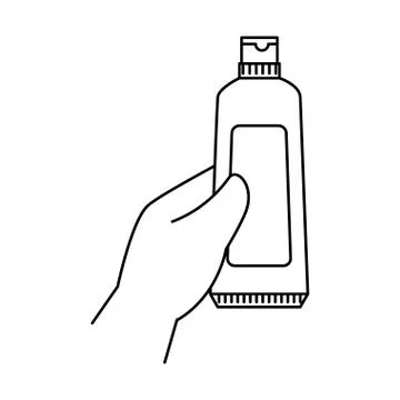 Hand with tooth paste Illustrazione stock