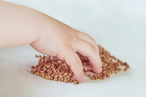 Hand touch croup Stock Photos