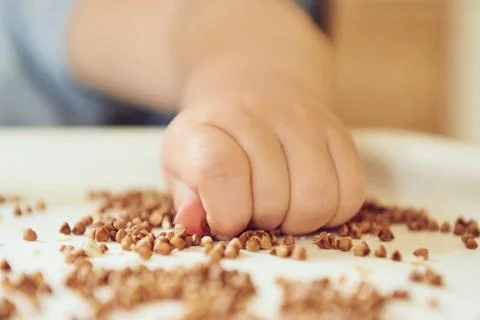 Hand touch croup Foto stock