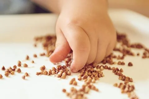 Hand touch croup Stock Photos