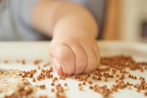 Hand touch croup Stock Photos