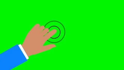 Hand touch gesture animation Stock Footage 111445447