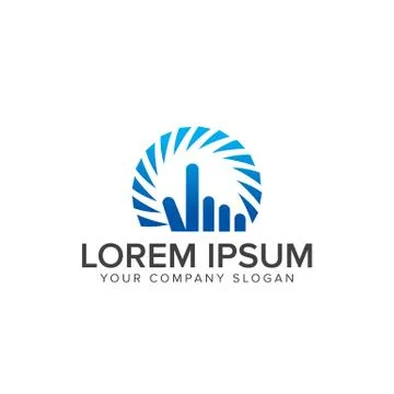 Hand touch logo. Computer Internet Technology logo design concept template Illustrazione stock