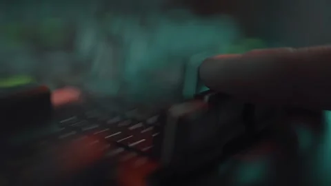 A hand touch the mixer controls during a set party. A dj is touching music 動画素材 150386991