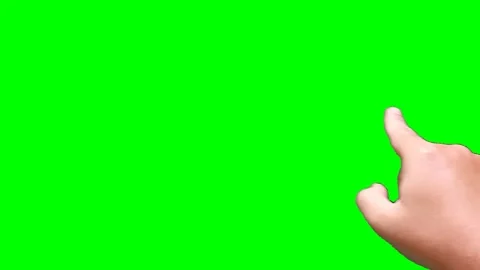 Hand touching, clicking, tapping, sliding, dragging and swiping on a green .. Stock Footage 340357409
