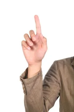 Hand touching Stock Photos