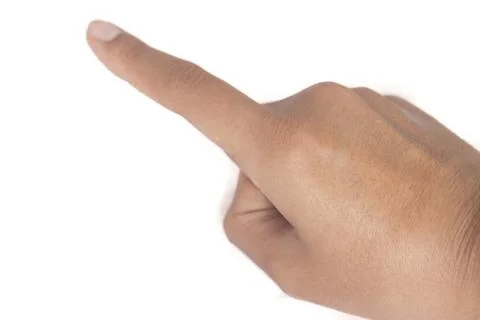 Hand touching Foto stock