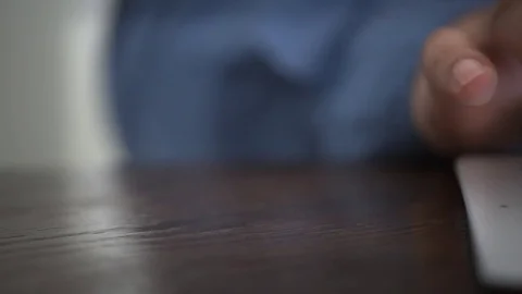 Hand touching screen on modern digital tablet pc. Stockbeeldmateriaal 77414495