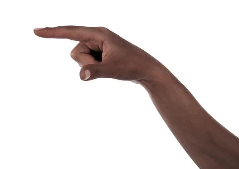 Hand touching screen Stock Photos