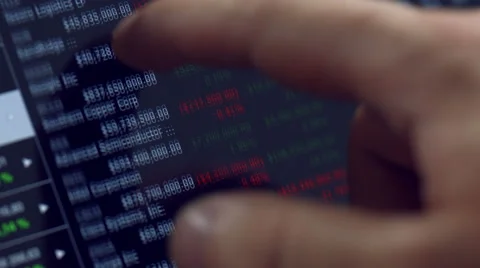 Hand touching screen of tablet pc Stock Footage 47744557