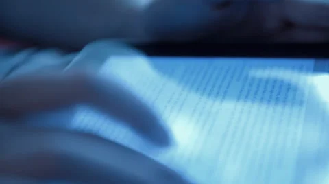 Hand touching tablet computer surface touchscreen Stock Footage 51837653