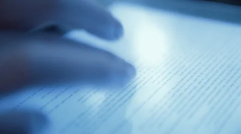 Hand touching tablet computer surface touchscreen Stock Footage 51837734