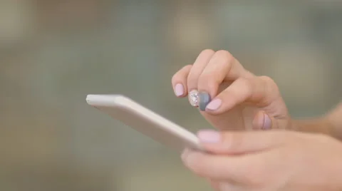 Hand touching tablet computer surface touchscreen. 4K 30fps ProRes (HQ) 스톡 동영상 66995758