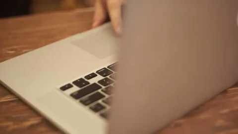 Hand on the touchpad computer Stock Footage 69123896