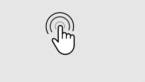 Hand touchscreen icon animation. 스톡 동영상 140714767
