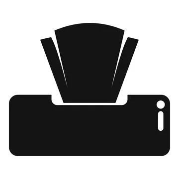Hand towel icon simple vector. Fabric napkin Stock Illustration