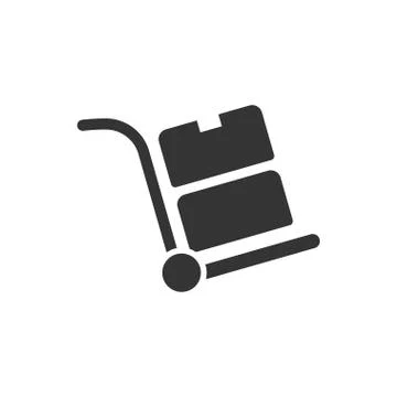 Hand Trolley Icon Stock Illustration