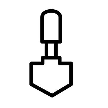 Hand Trowel Stock Illustration