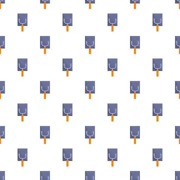 Hand trowel tools creating a seamless pattern Stock Illustration