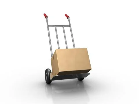 Hand truck Stock Illustration