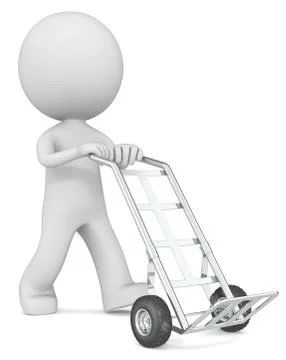 Hand Truck. Stock Illustration