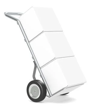 Hand Truck. Illustrazione stock